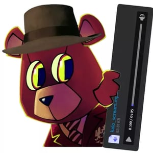 This is the Avatar Image for the kalomaze screamig AI Voice and Text to Speech Generator